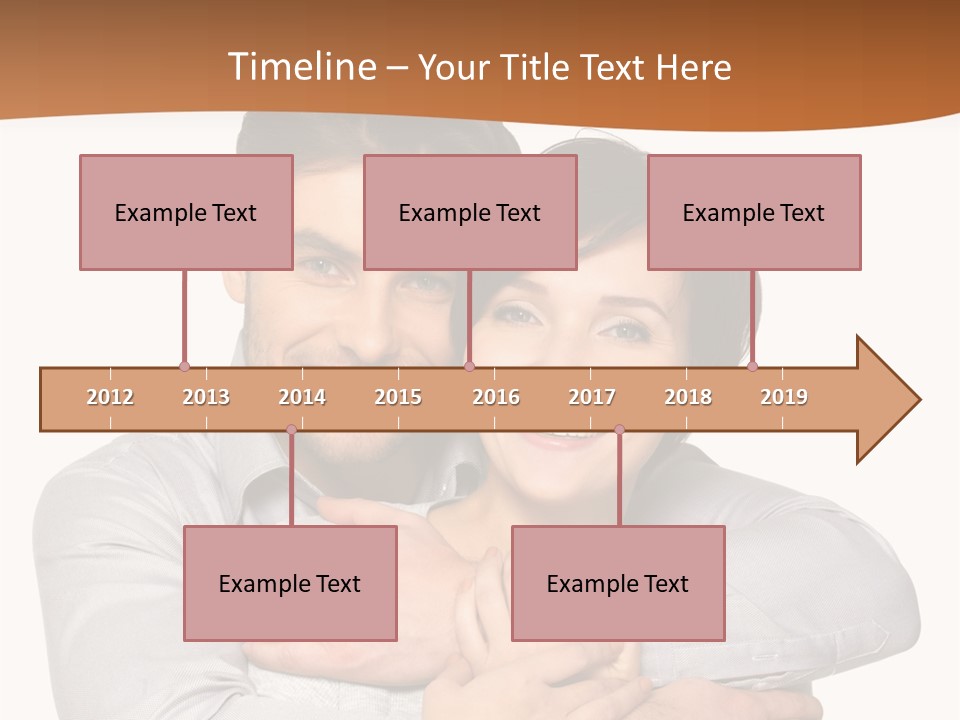 A Man And Woman Are Hugging Each Other PowerPoint Template