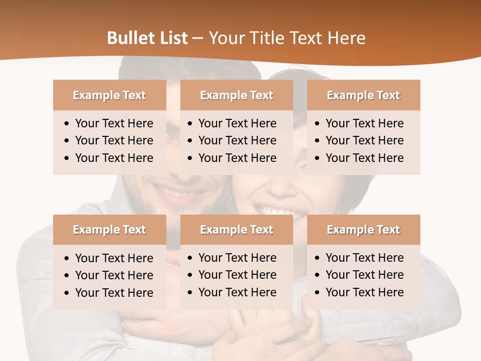 A Man And Woman Are Hugging Each Other PowerPoint Template
