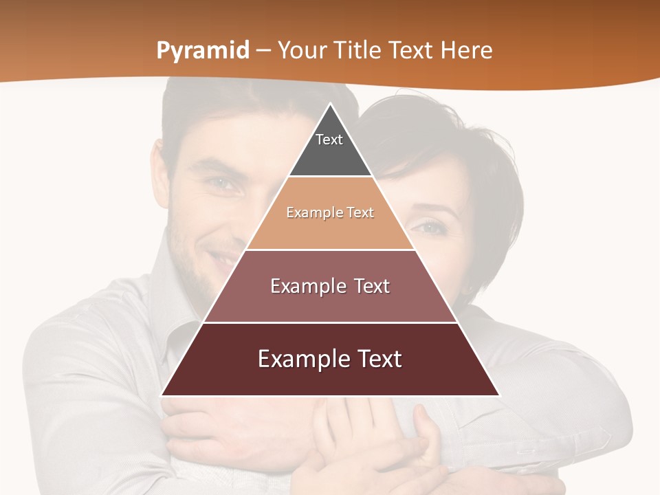 A Man And Woman Are Hugging Each Other PowerPoint Template