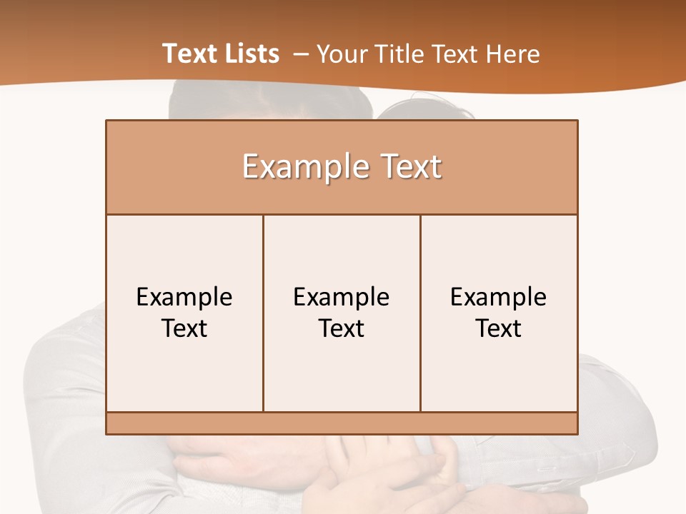 A Man And Woman Are Hugging Each Other PowerPoint Template