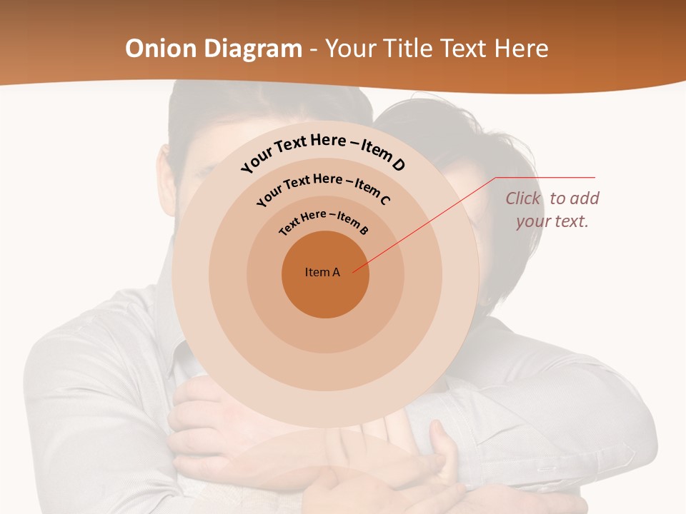 A Man And Woman Are Hugging Each Other PowerPoint Template