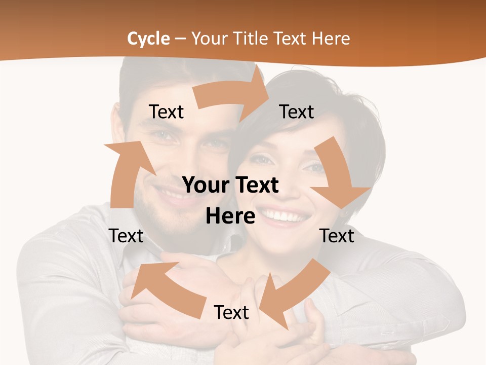A Man And Woman Are Hugging Each Other PowerPoint Template