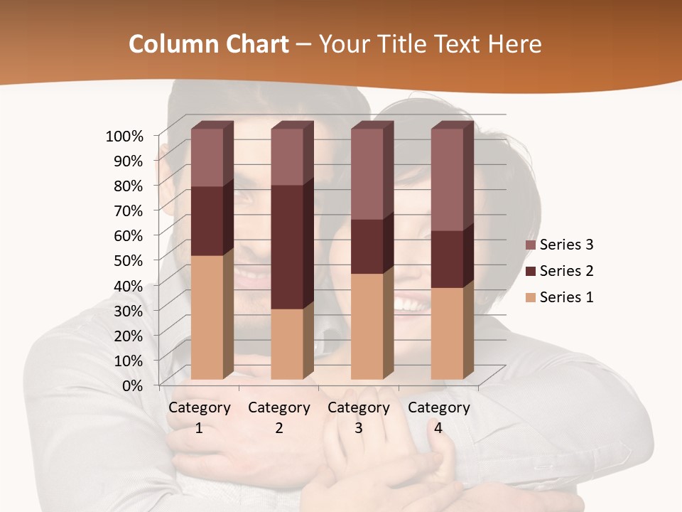 A Man And Woman Are Hugging Each Other PowerPoint Template
