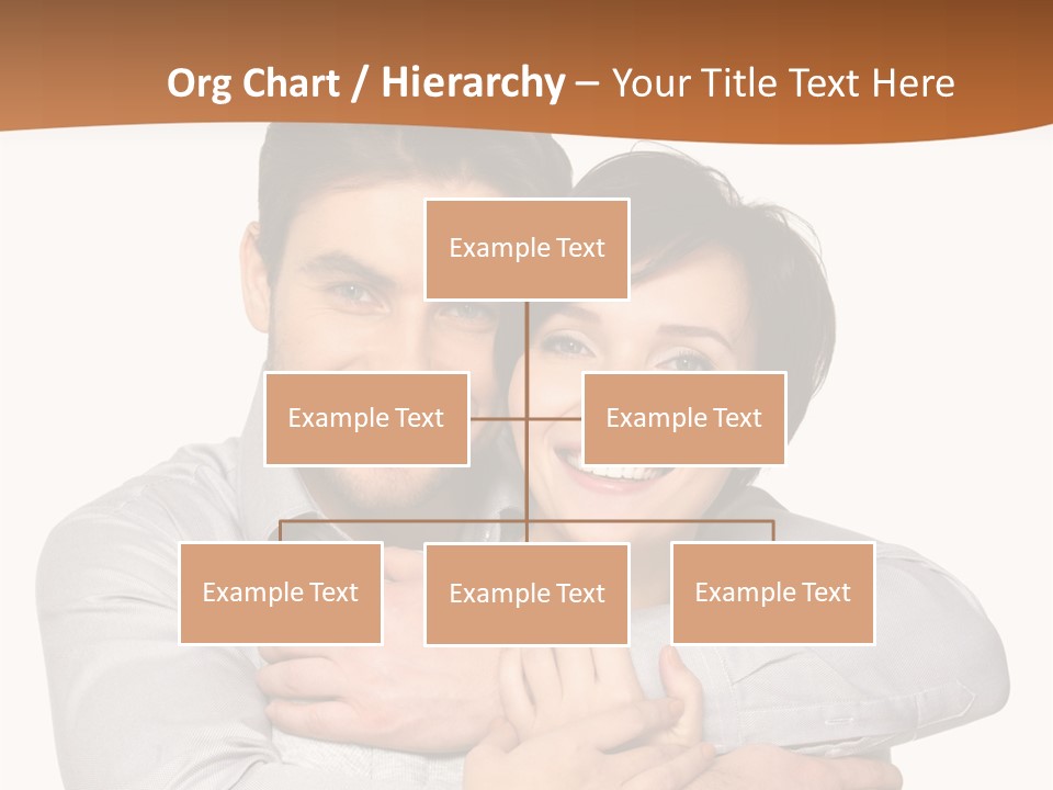 A Man And Woman Are Hugging Each Other PowerPoint Template