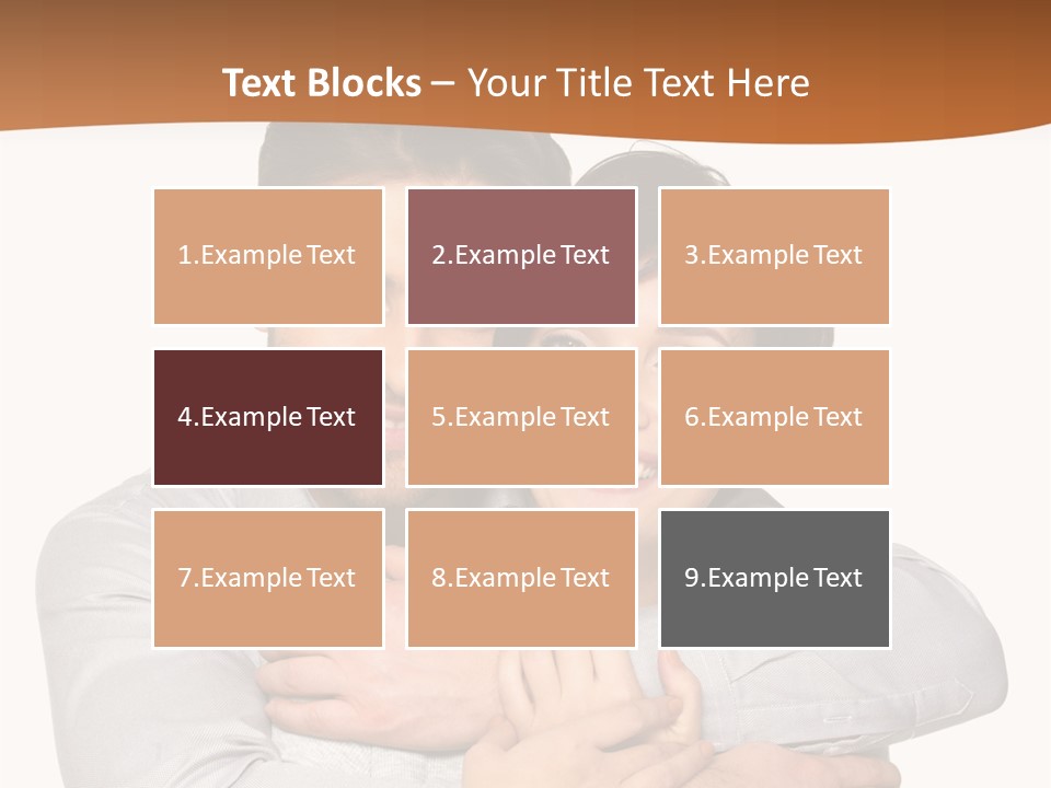 A Man And Woman Are Hugging Each Other PowerPoint Template