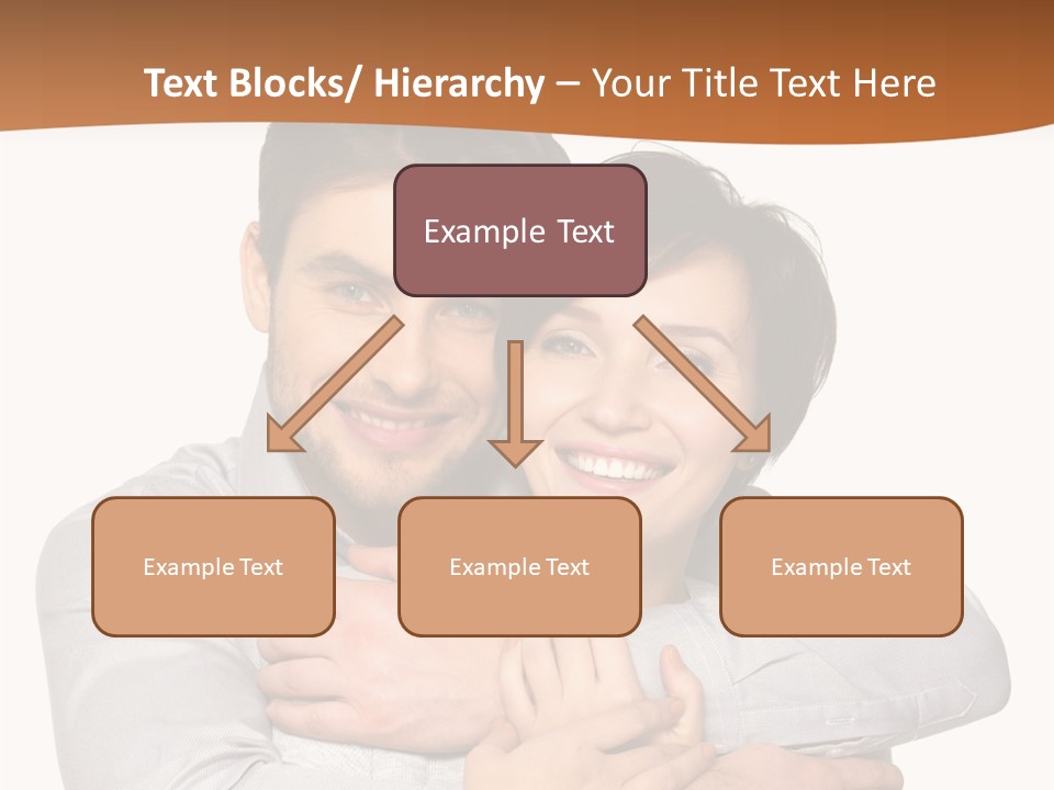 A Man And Woman Are Hugging Each Other PowerPoint Template