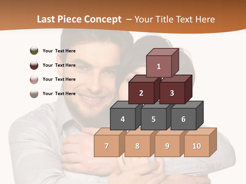 A Man And Woman Are Hugging Each Other PowerPoint Template