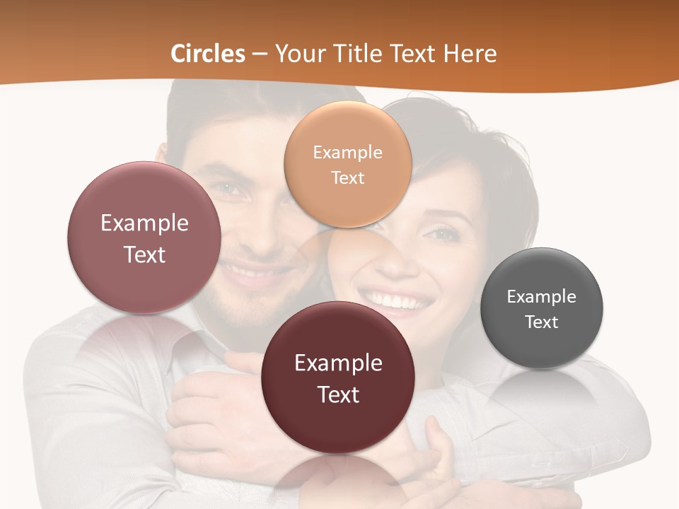 A Man And Woman Are Hugging Each Other PowerPoint Template