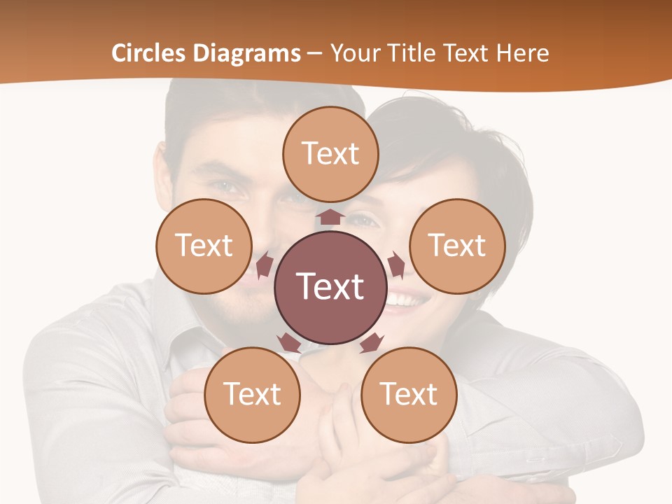 A Man And Woman Are Hugging Each Other PowerPoint Template