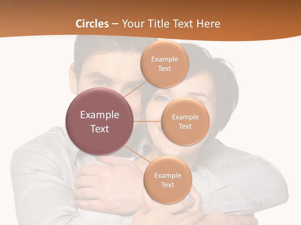 A Man And Woman Are Hugging Each Other PowerPoint Template