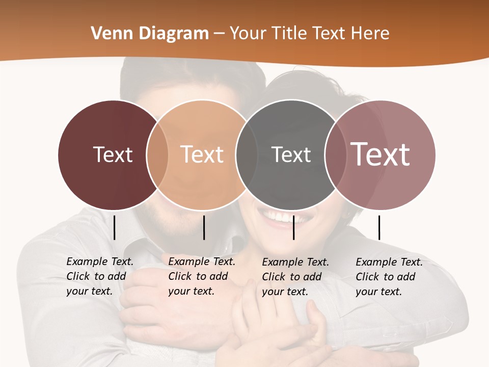 A Man And Woman Are Hugging Each Other PowerPoint Template