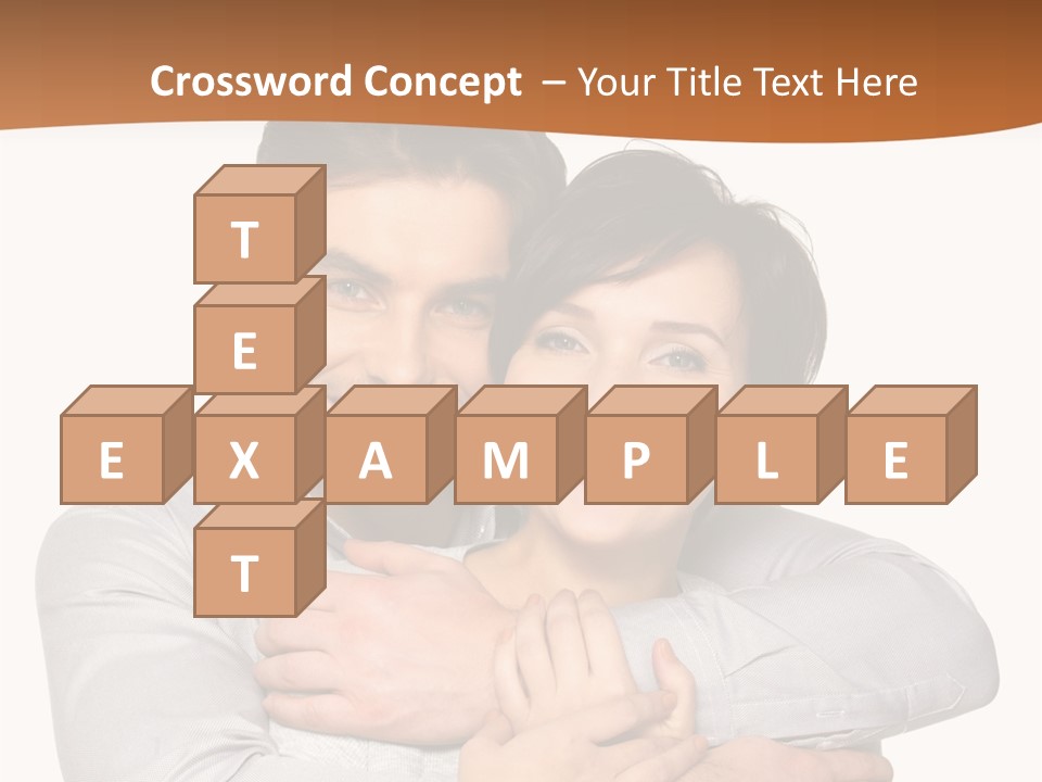 A Man And Woman Are Hugging Each Other PowerPoint Template