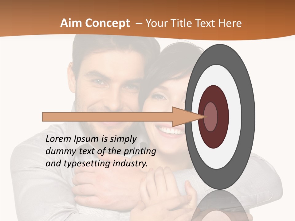A Man And Woman Are Hugging Each Other PowerPoint Template