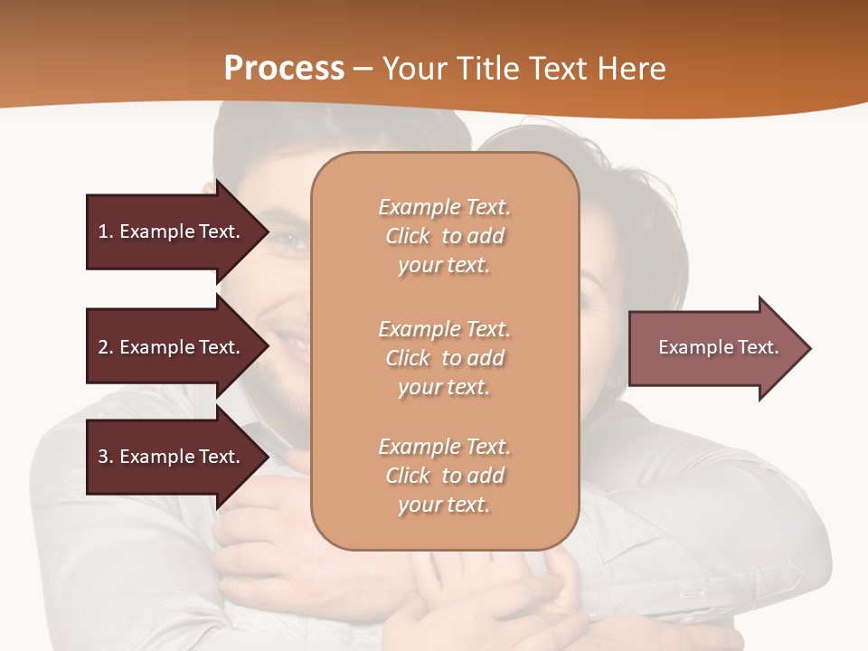 A Man And Woman Are Hugging Each Other PowerPoint Template