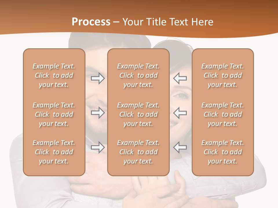 A Man And Woman Are Hugging Each Other PowerPoint Template