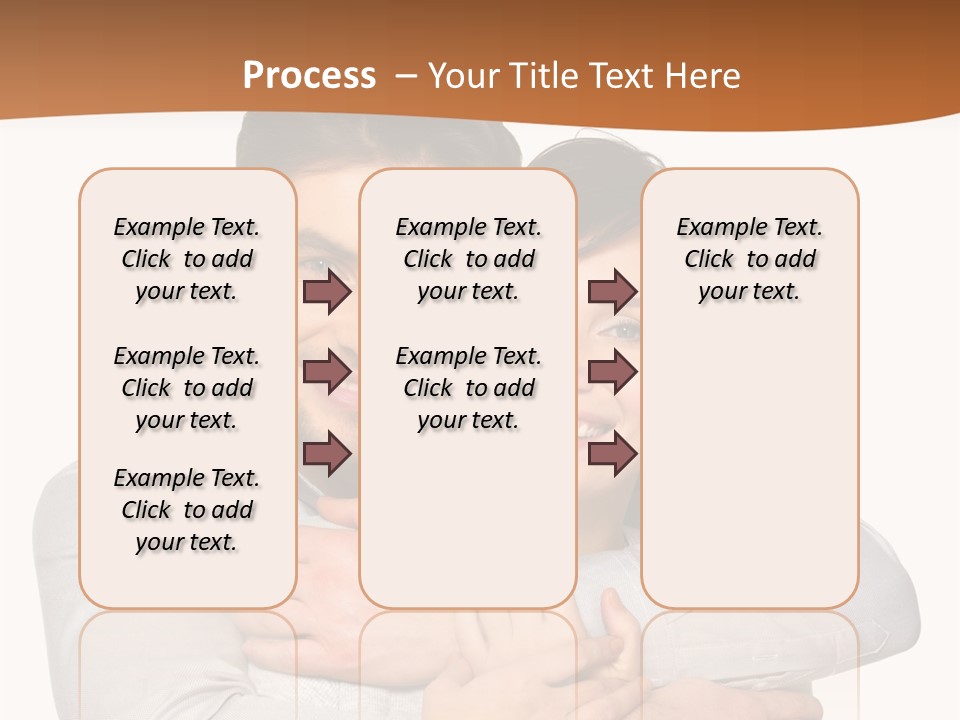 A Man And Woman Are Hugging Each Other PowerPoint Template