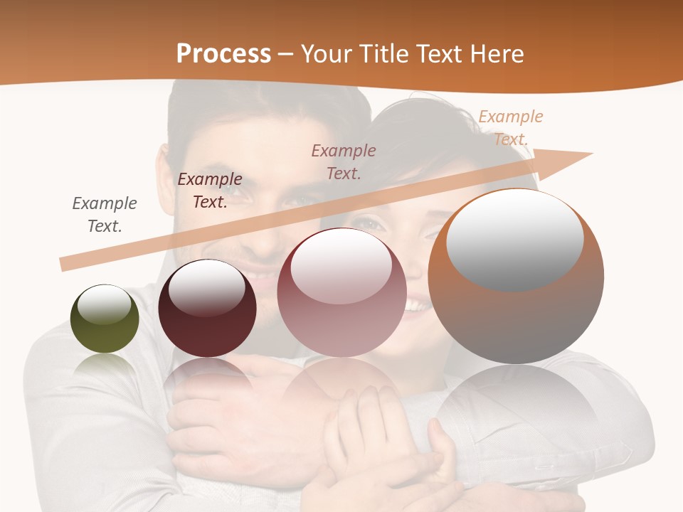 A Man And Woman Are Hugging Each Other PowerPoint Template