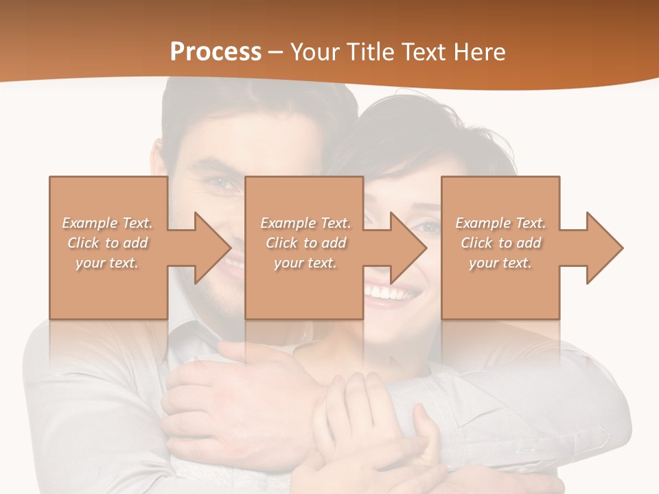 A Man And Woman Are Hugging Each Other PowerPoint Template
