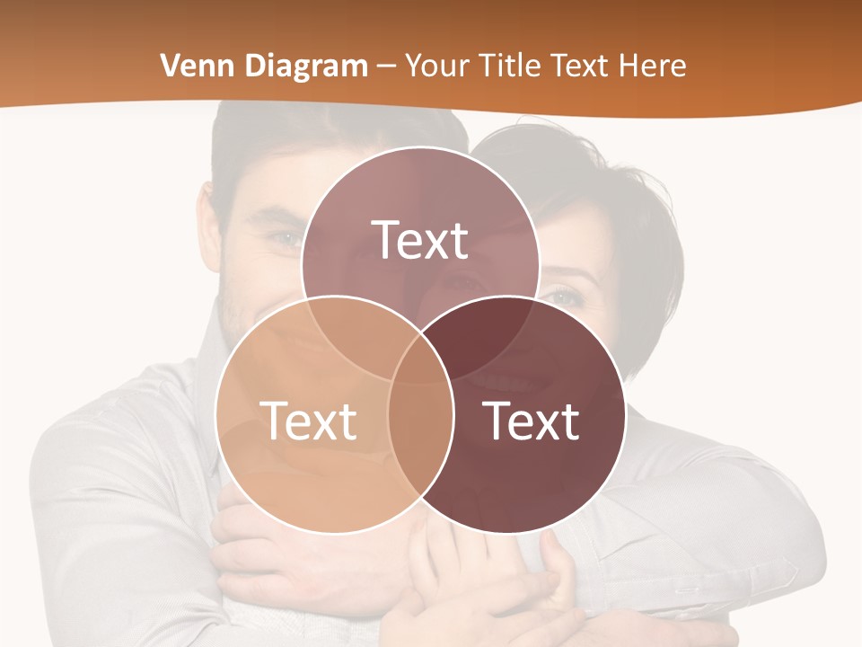 A Man And Woman Are Hugging Each Other PowerPoint Template