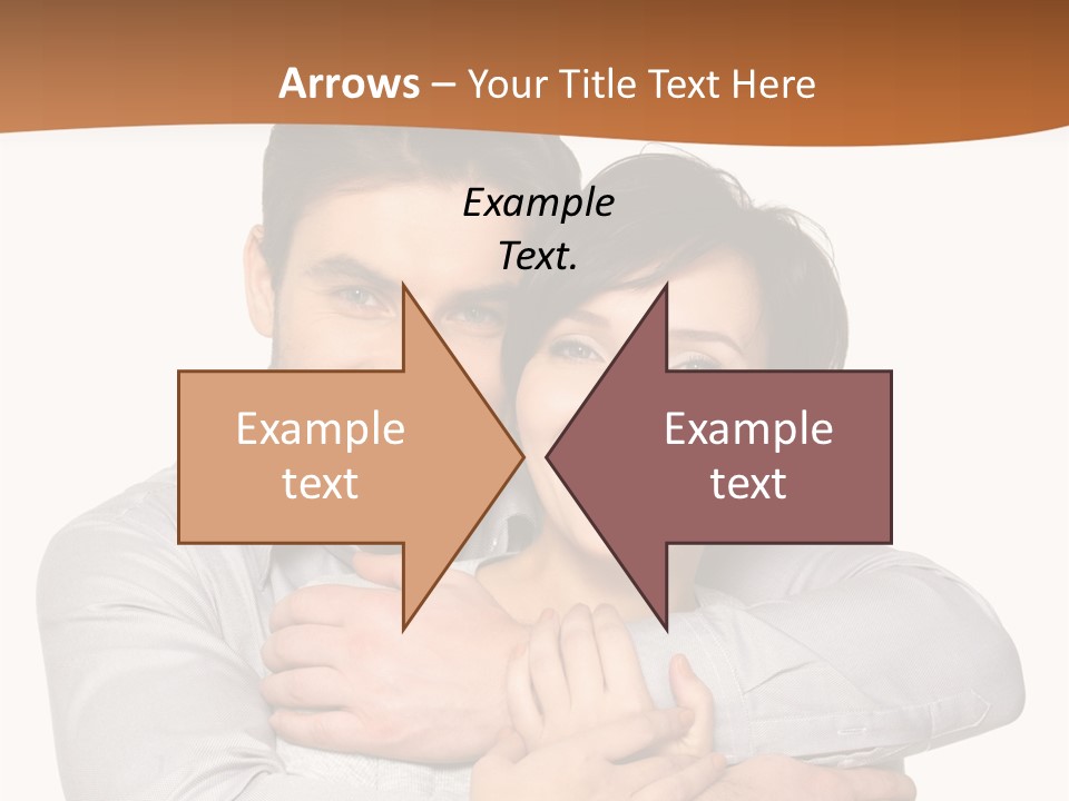 A Man And Woman Are Hugging Each Other PowerPoint Template