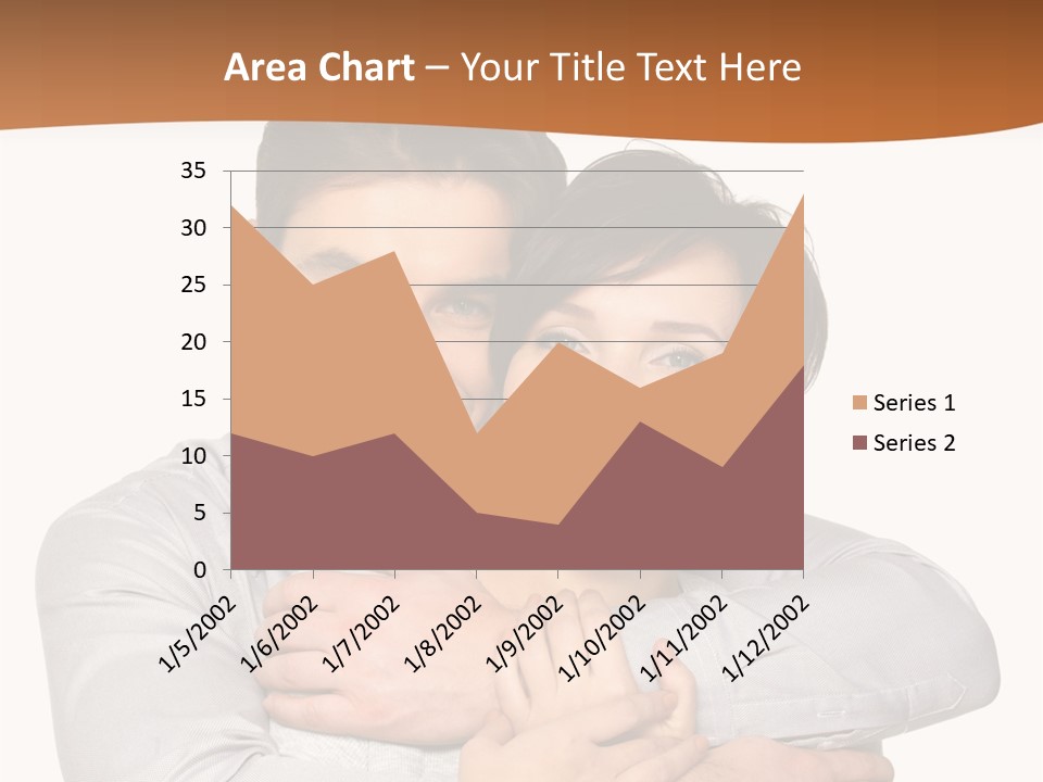 A Man And Woman Are Hugging Each Other PowerPoint Template