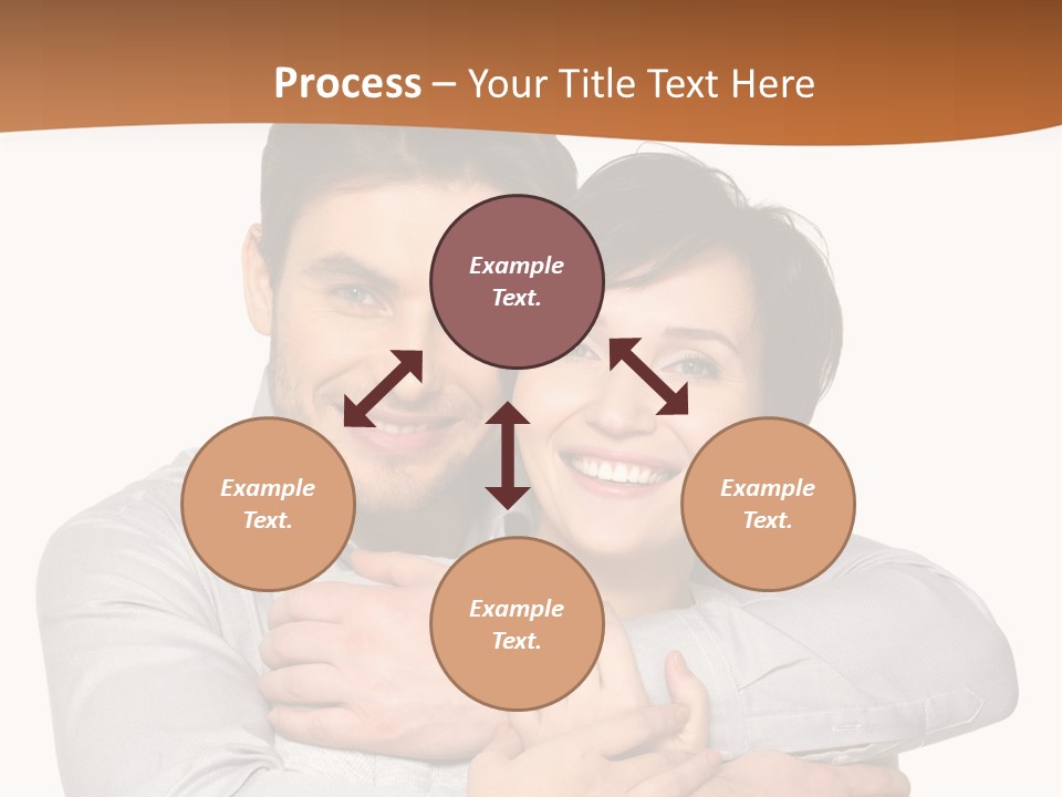 A Man And Woman Are Hugging Each Other PowerPoint Template