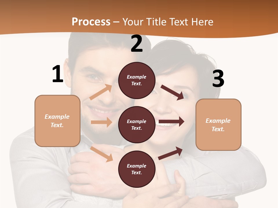 A Man And Woman Are Hugging Each Other PowerPoint Template