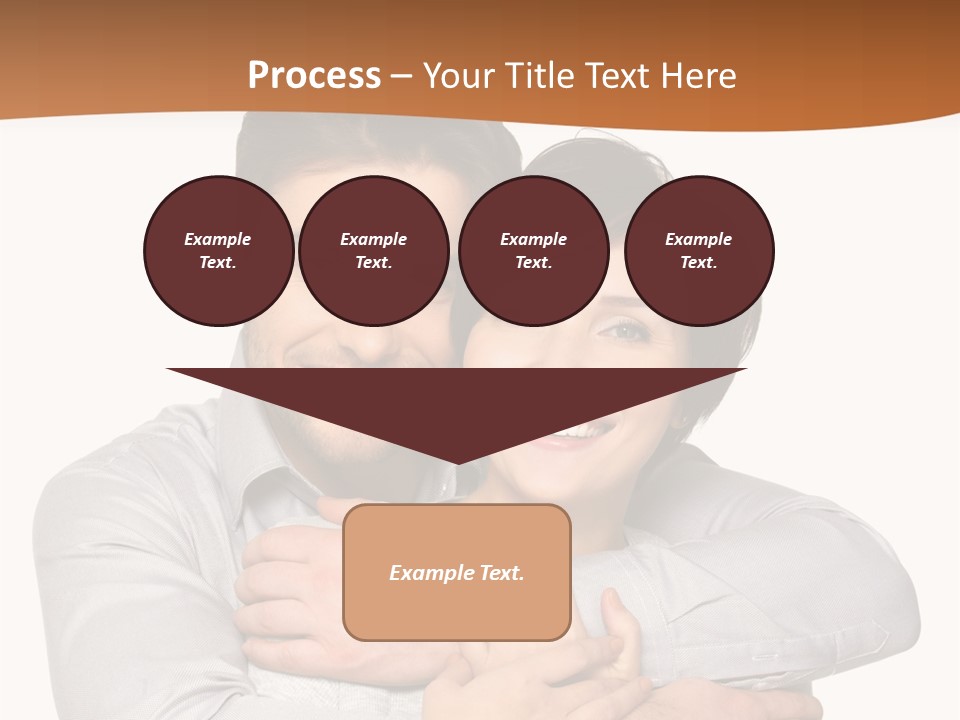 A Man And Woman Are Hugging Each Other PowerPoint Template