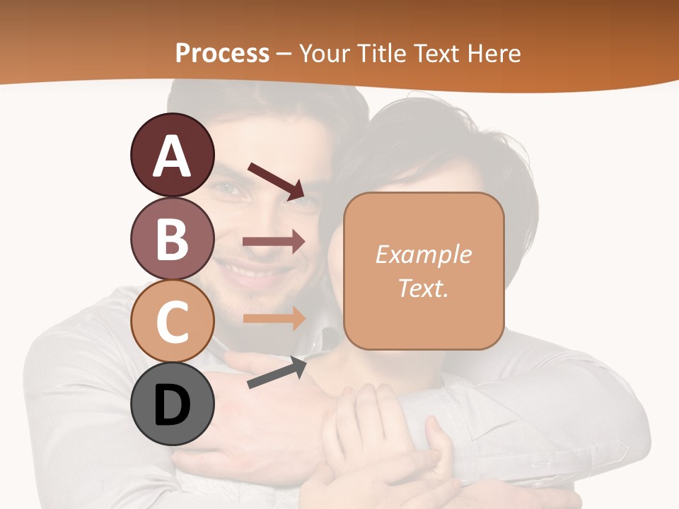A Man And Woman Are Hugging Each Other PowerPoint Template