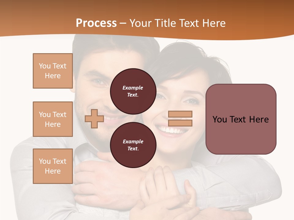 A Man And Woman Are Hugging Each Other PowerPoint Template