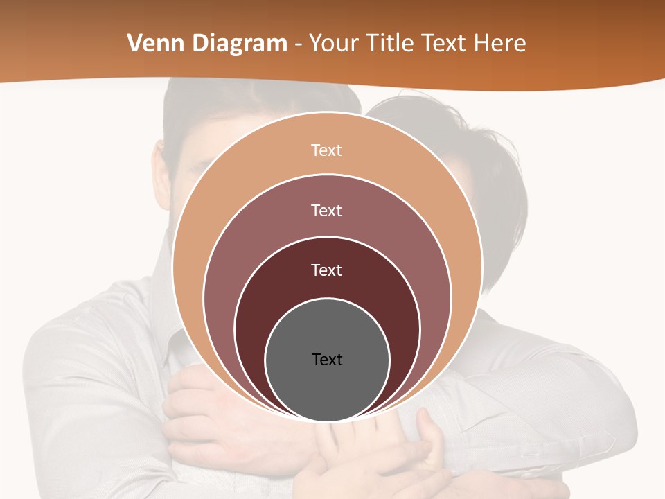 A Man And Woman Are Hugging Each Other PowerPoint Template