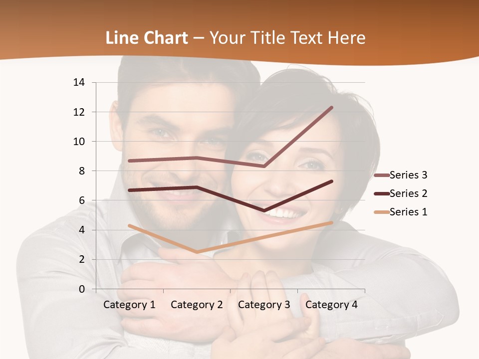 A Man And Woman Are Hugging Each Other PowerPoint Template