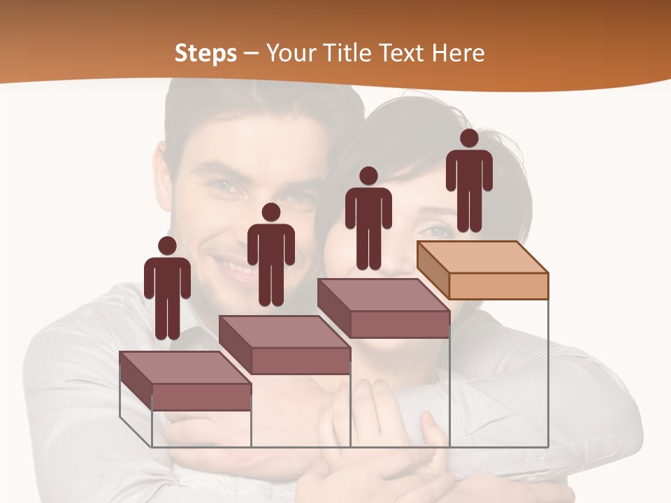 A Man And Woman Are Hugging Each Other PowerPoint Template