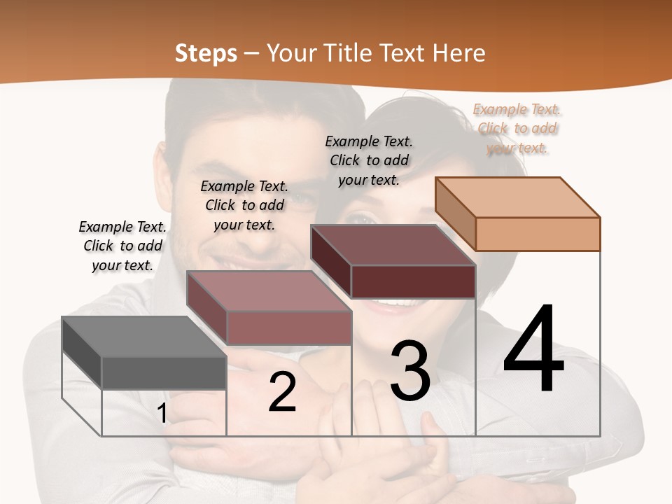 A Man And Woman Are Hugging Each Other PowerPoint Template