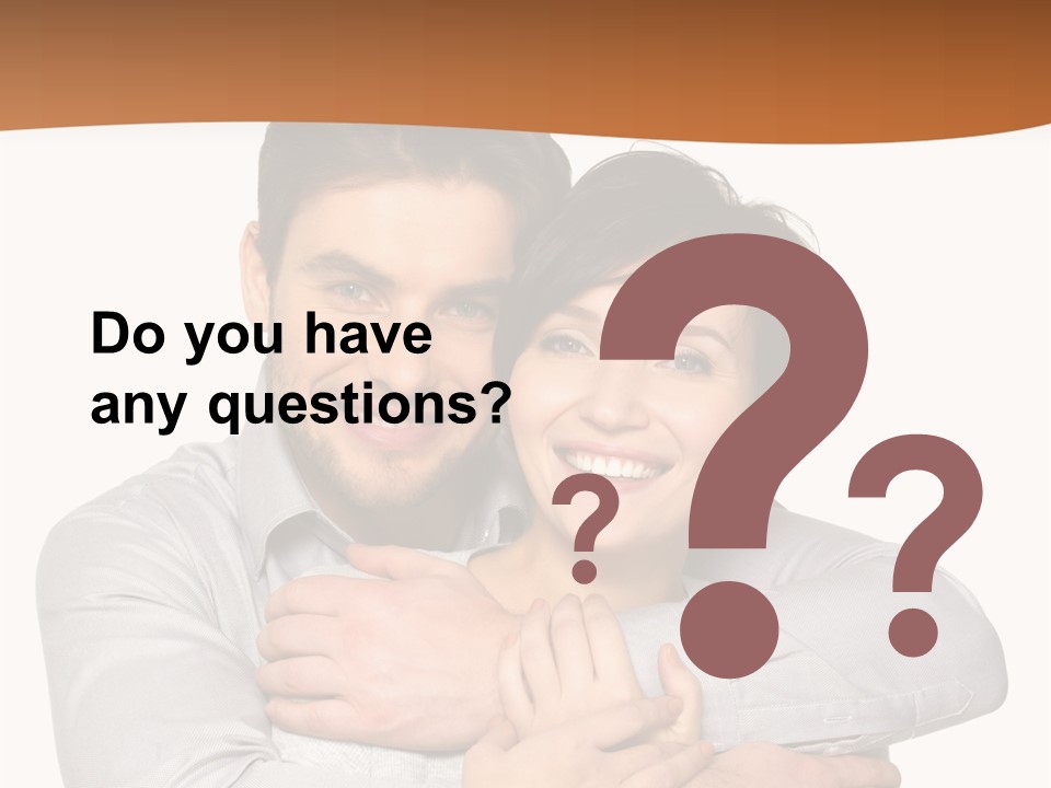 A Man And Woman Are Hugging Each Other PowerPoint Template