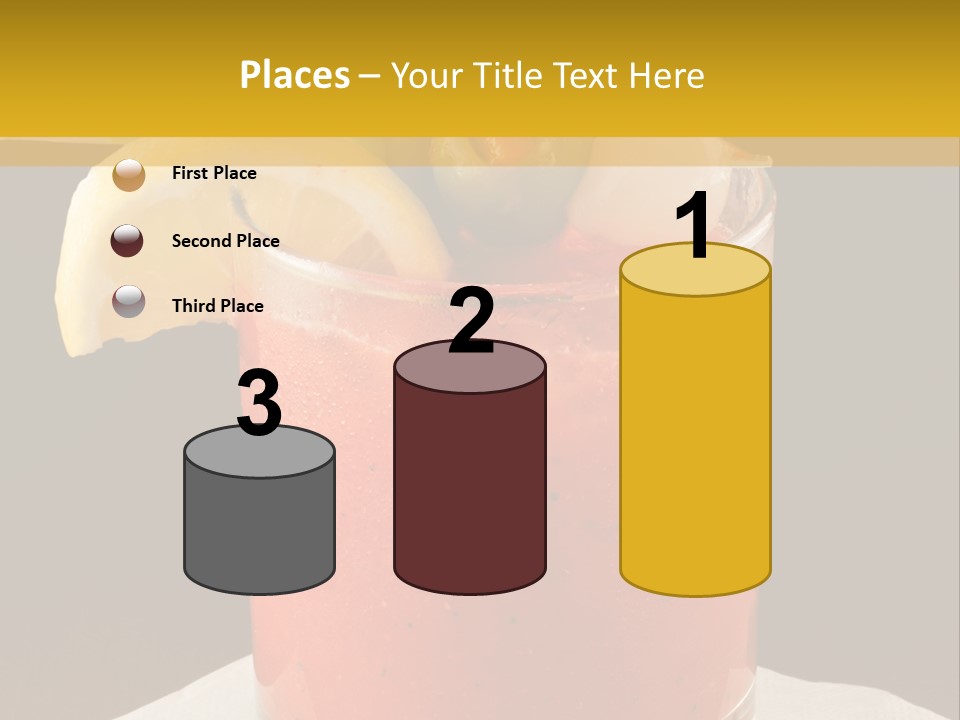A Bloody Drink With A Garnish Garnish Garnish On The PowerPoint Template