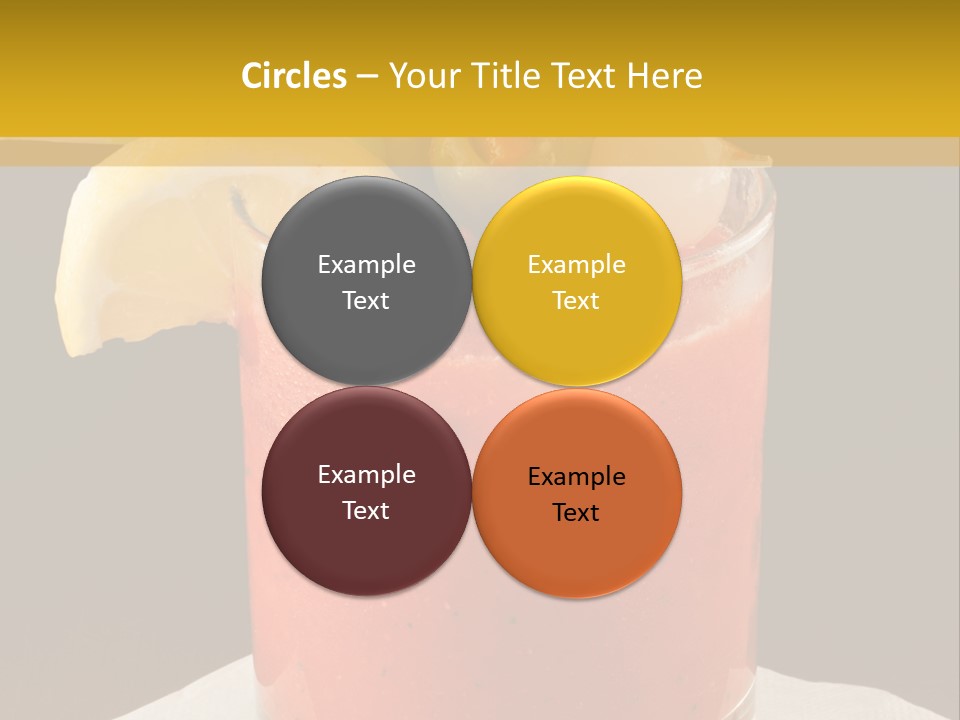 A Bloody Drink With A Garnish Garnish Garnish On The PowerPoint Template