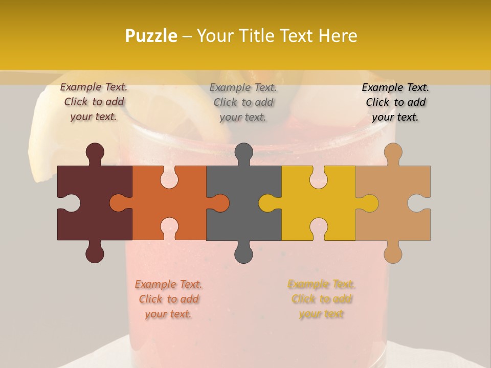 A Bloody Drink With A Garnish Garnish Garnish On The PowerPoint Template