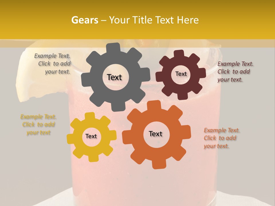 A Bloody Drink With A Garnish Garnish Garnish On The PowerPoint Template