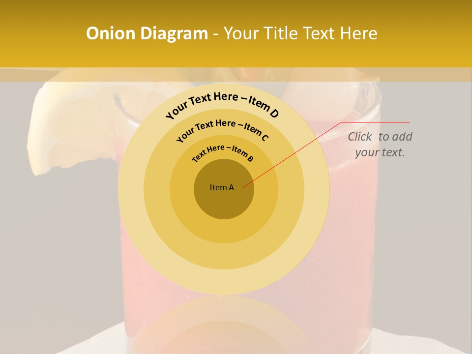 A Bloody Drink With A Garnish Garnish Garnish On The PowerPoint Template