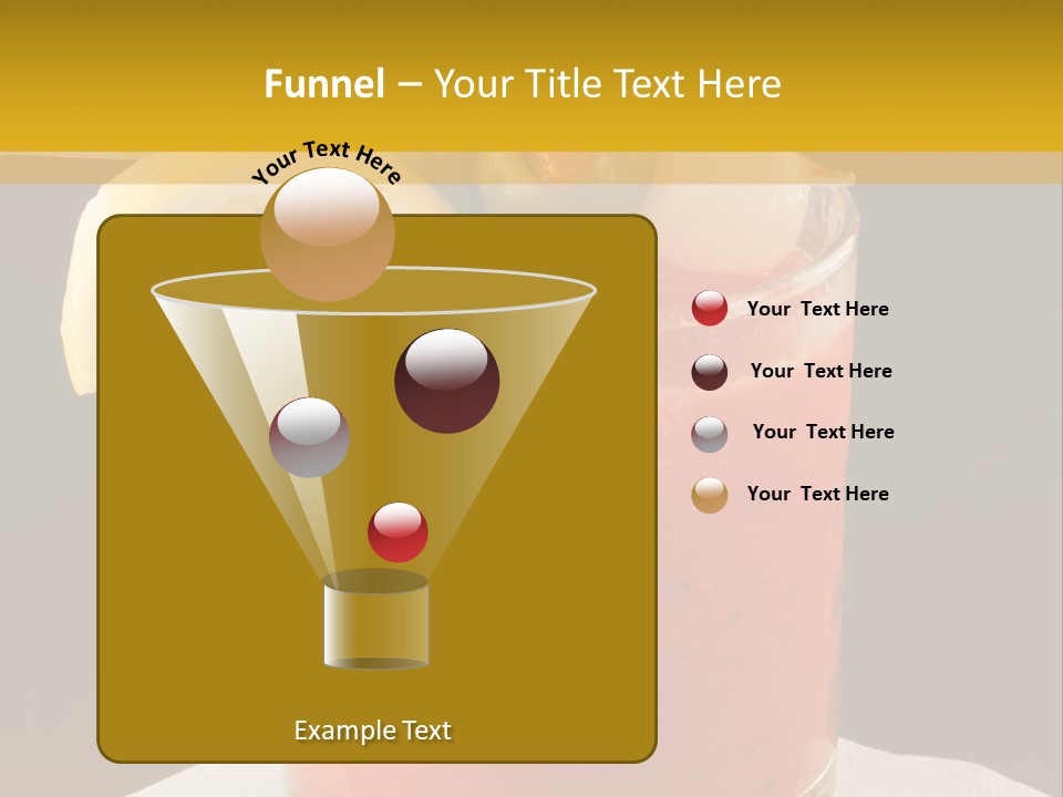 A Bloody Drink With A Garnish Garnish Garnish On The PowerPoint Template