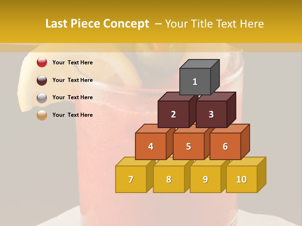A Bloody Drink With A Garnish Garnish Garnish On The PowerPoint Template