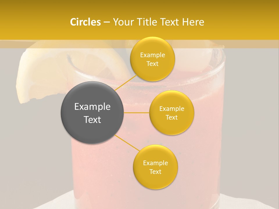 A Bloody Drink With A Garnish Garnish Garnish On The PowerPoint Template
