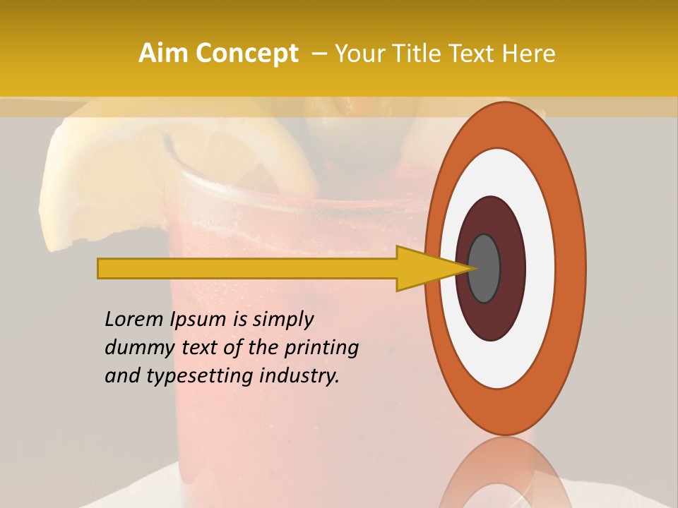 A Bloody Drink With A Garnish Garnish Garnish On The PowerPoint Template