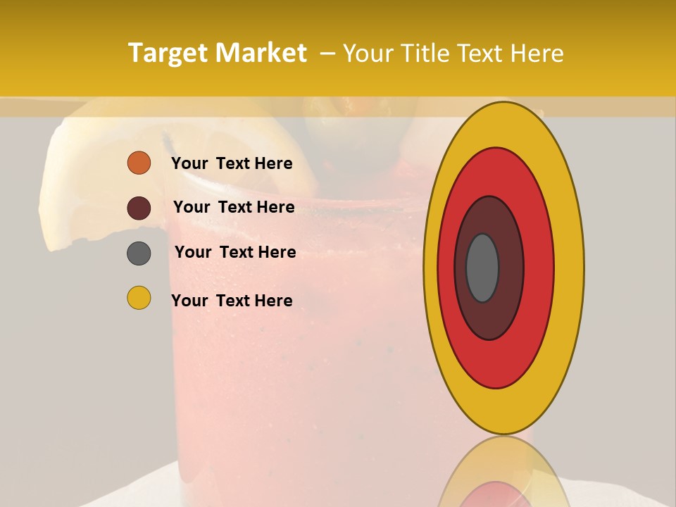 A Bloody Drink With A Garnish Garnish Garnish On The PowerPoint Template