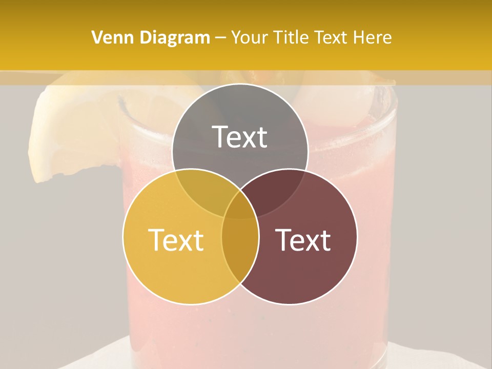 A Bloody Drink With A Garnish Garnish Garnish On The PowerPoint Template