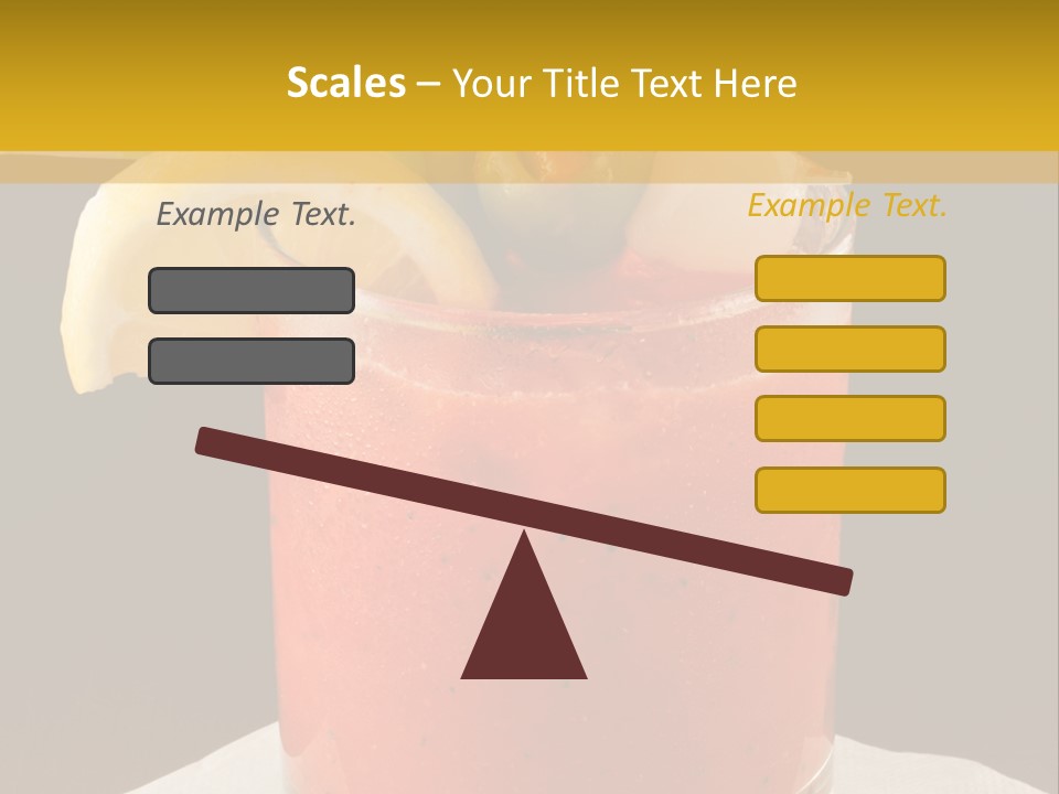 A Bloody Drink With A Garnish Garnish Garnish On The PowerPoint Template