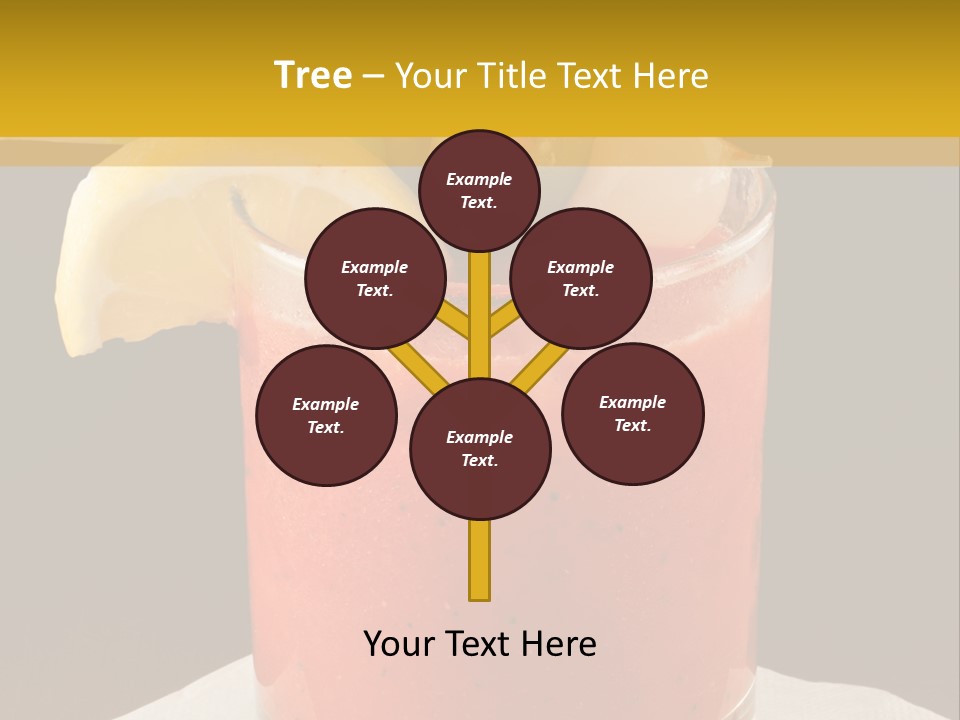 A Bloody Drink With A Garnish Garnish Garnish On The PowerPoint Template