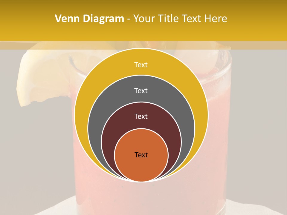 A Bloody Drink With A Garnish Garnish Garnish On The PowerPoint Template