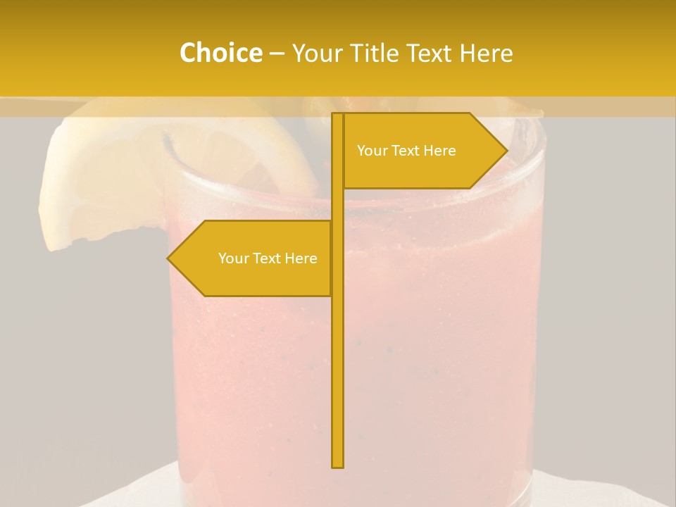 A Bloody Drink With A Garnish Garnish Garnish On The PowerPoint Template